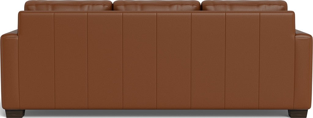 Track 87" Leather Sofa - Tribeca Chestnut