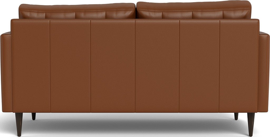 Wallace 69" Leather Loveseat - Tribeca Chestnut