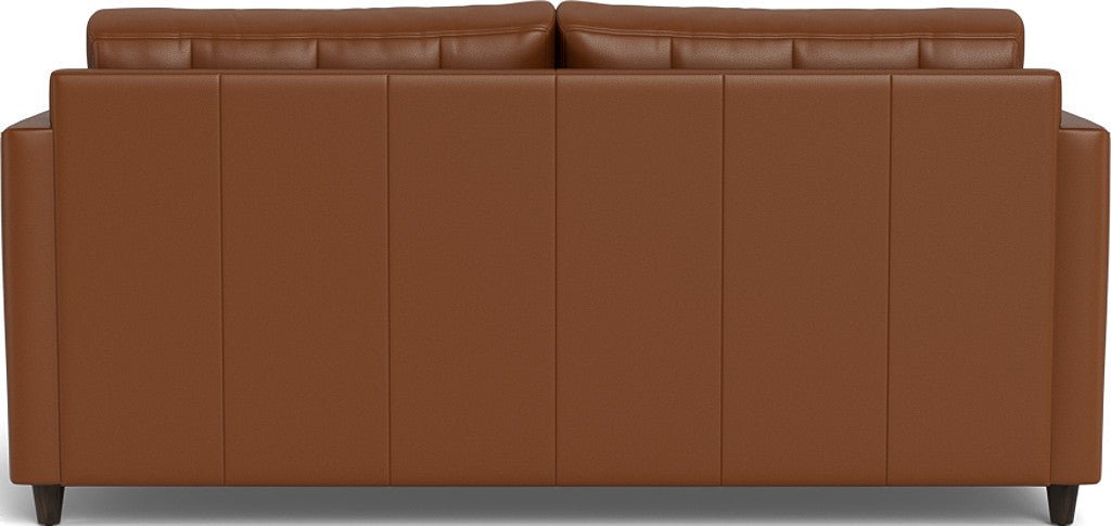 Wallace 74" Leather Queen Sleeper Sofa - Tribeca Chestnut