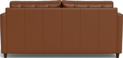 Wallace 74" Leather Queen Sleeper Sofa - Tribeca Chestnut