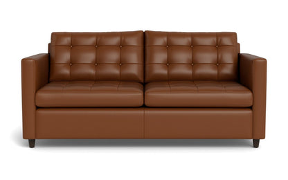 Wallace 74" Leather Queen Sleeper Sofa - Tribeca Chestnut