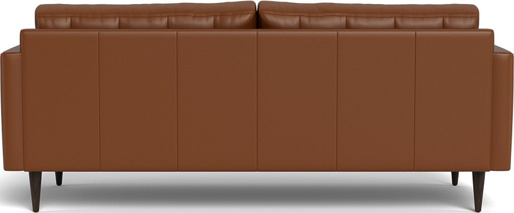 Wallace 85" Leather Sofa - Tribeca Chestnut