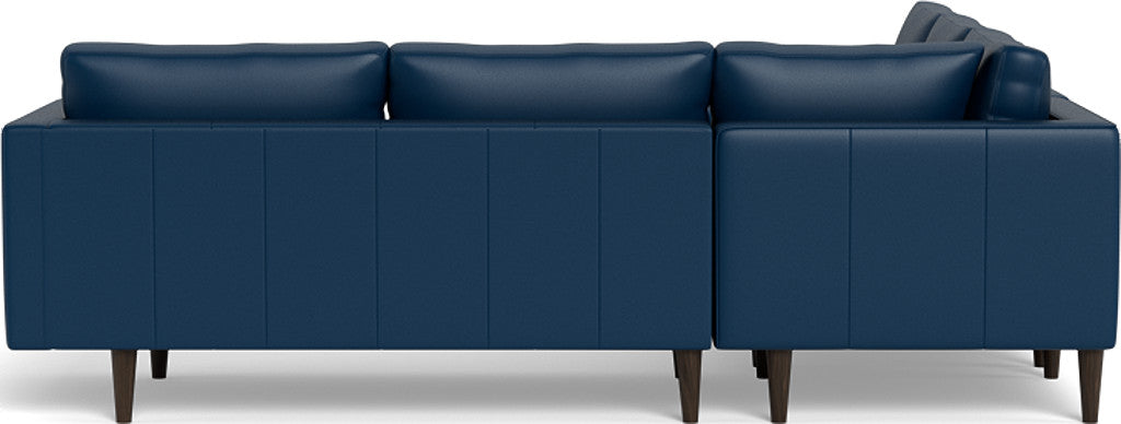Ladybird 103" Leather Corner Sectional - Tribeca Cobalt