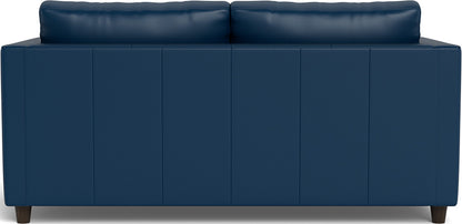 Ladybird 72" Leather Full Sleeper Loveseat - Tribeca Cobalt