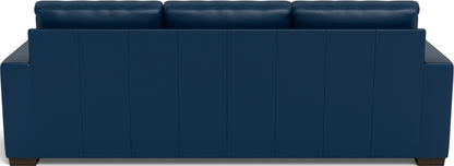 Mas Mesa 101" Deep Leather Estate Sofa - Tribeca Cobalt