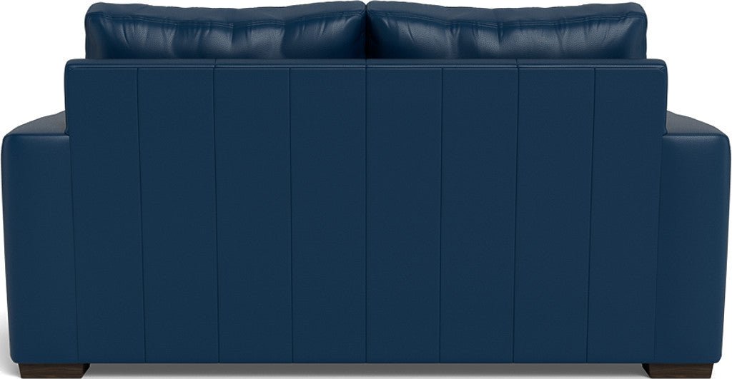 Mas Mesa 72" Deep Leather Loveseat - Tribeca Cobalt