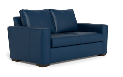 Mesa 72" Leather Loveseat - Tribeca Cobalt