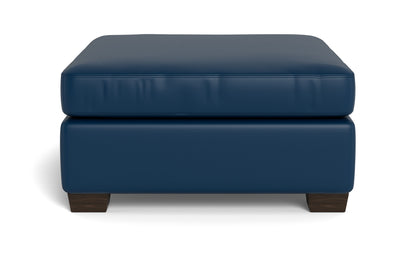 Mesa Leather Cocktail Ottoman - Tribeca Chestnut