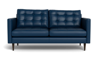 Wallace 69" Leather Loveseat - Tribeca Cobalt