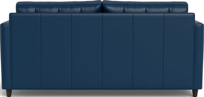 Wallace 74" Leather Queen Sleeper Sofa - Tribeca Cobalt