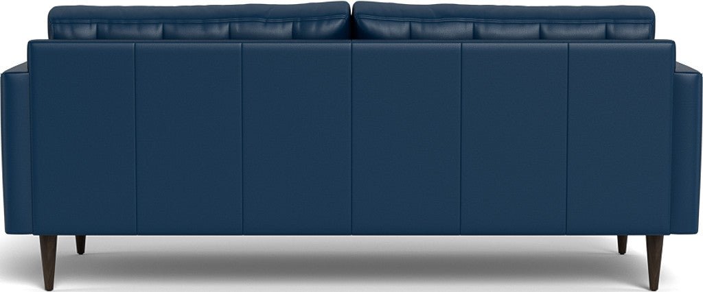 Wallace 85" Leather Sofa - Tribeca Cobalt
