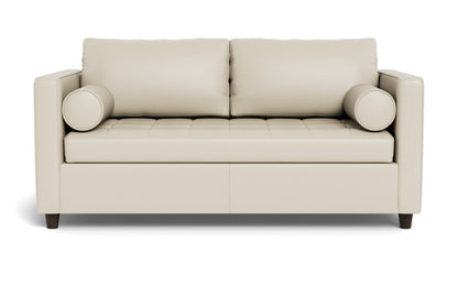 Ladybird 72" Leather Full Sleeper Loveseat - Tribeca Cream