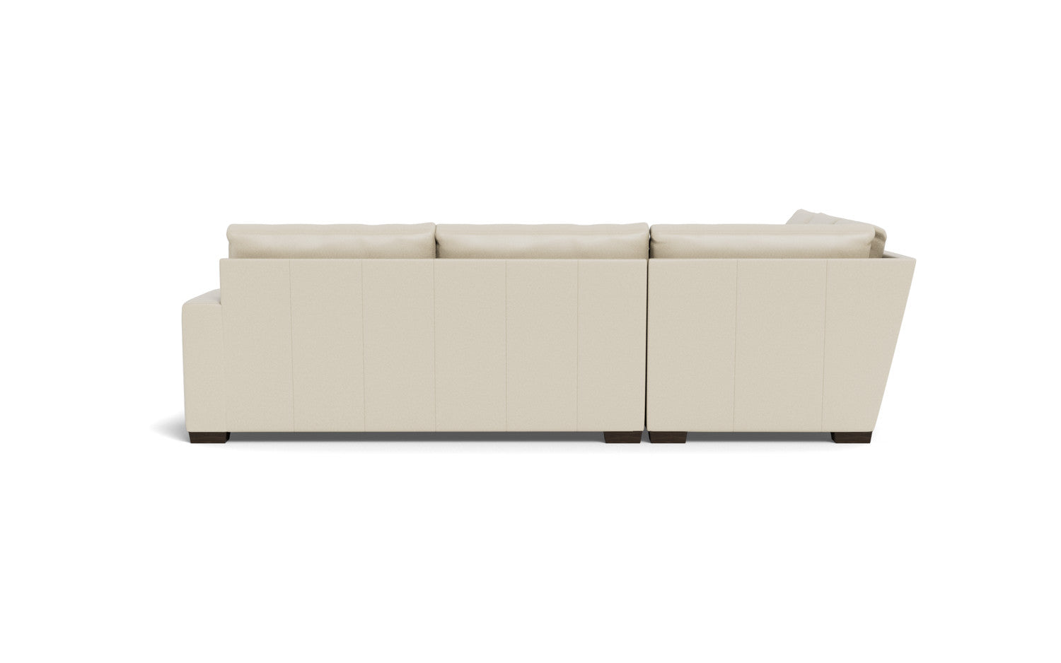 Mesa 121" Leather Corner Sectional - Tribeca Cream