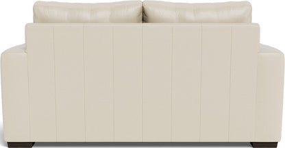 Mas Mesa 72" Deep Leather Loveseat - Tribeca Cream