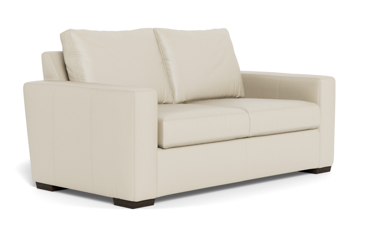 Mesa 72" Leather Loveseat - Tribeca Cream