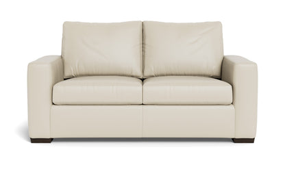 Mesa 72" Leather Loveseat - Tribeca Cream