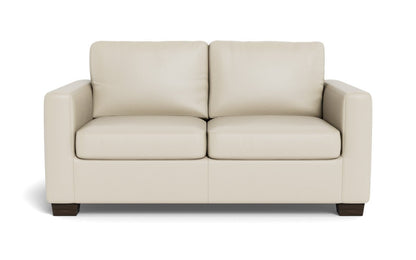 Track 62" Leather Loveseat - Tribeca Cream