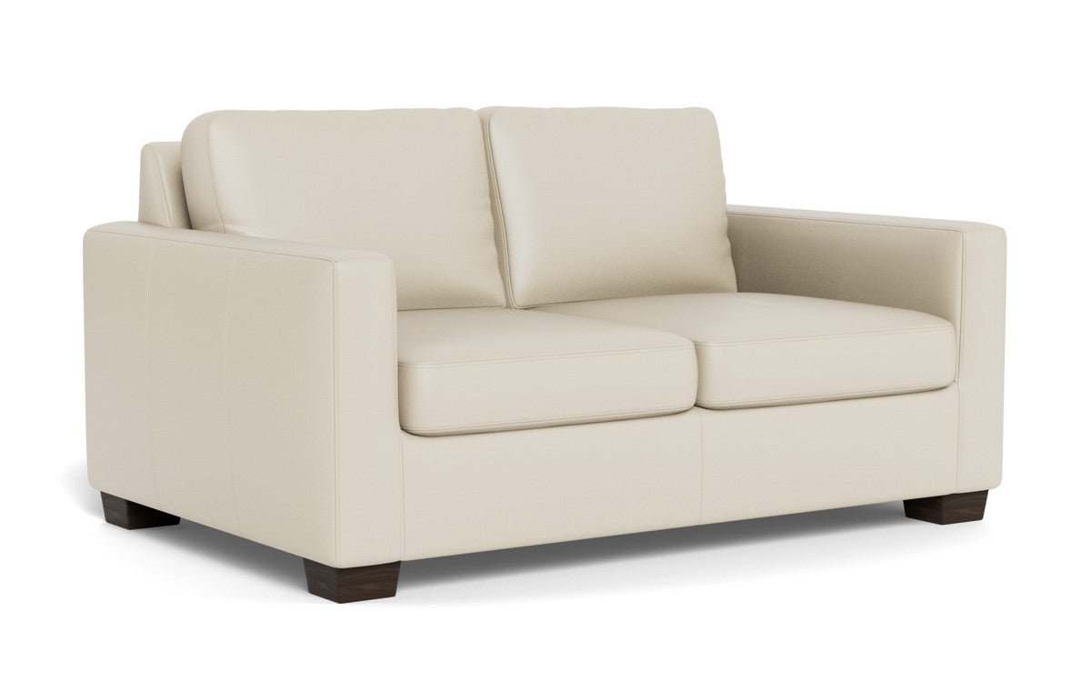 Track 62" Leather Loveseat - Tribeca Cream