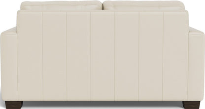 Track 62" Leather Loveseat - Tribeca Cream
