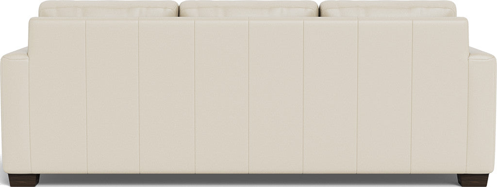Track 87" Leather Queen Sleeper Sofa - Tribeca Cream