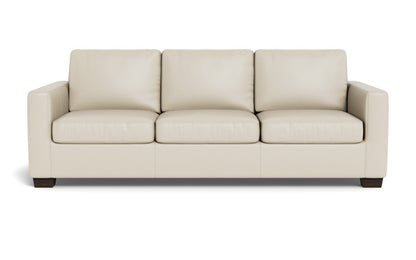 Track 87" Leather Sofa - Tribeca Cream