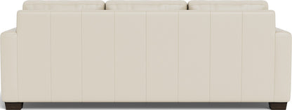 Track 87" Leather Sofa - Tribeca Cream