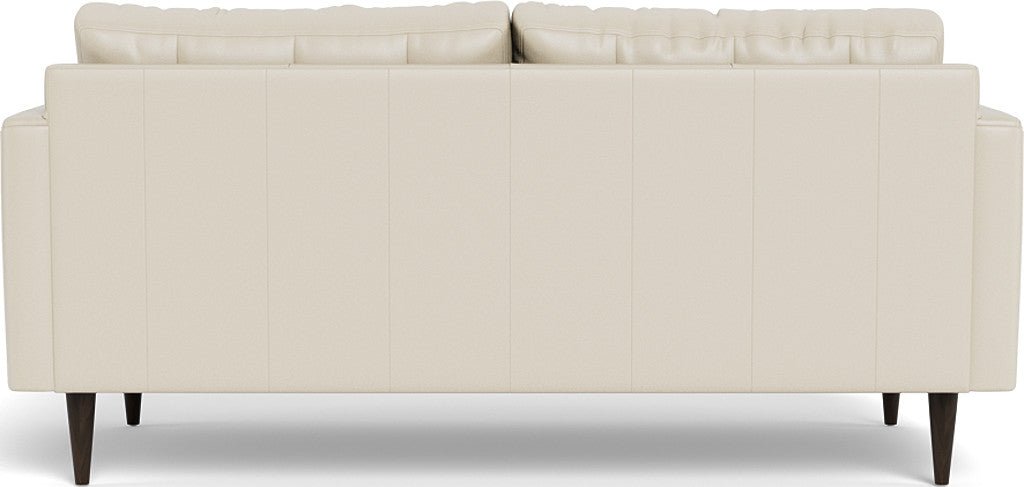 Wallace 74" Leather Apartment Sofa - Tribeca Cream