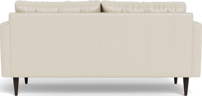 Wallace 74" Leather Apartment Sofa - Tribeca Cream