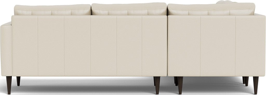 Wallace 102" Leather Corner Sectional - Tribeca Cream