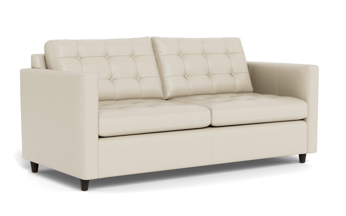 Wallace 74" Leather Queen Sleeper Sofa - Tribeca Cream