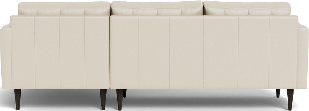 Wallace 98" Leather Right Chaise Sectional - Tribeca Cream