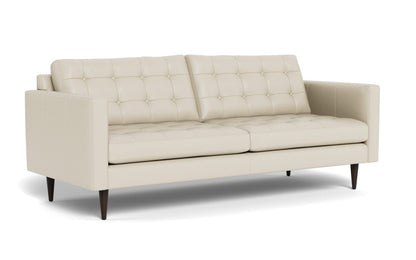 Wallace 85" Leather Sofa - Tribeca Cream