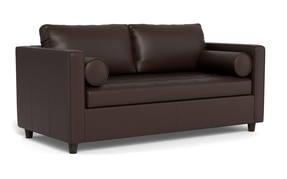 Ladybird 72" Leather Full Sleeper Loveseat - Tribeca Espresso
