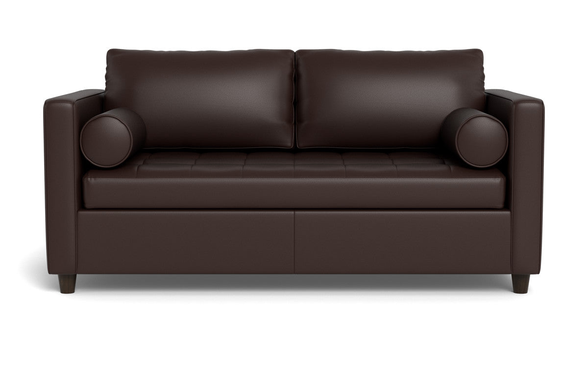 Ladybird 72" Leather Full Sleeper Loveseat - Tribeca Espresso