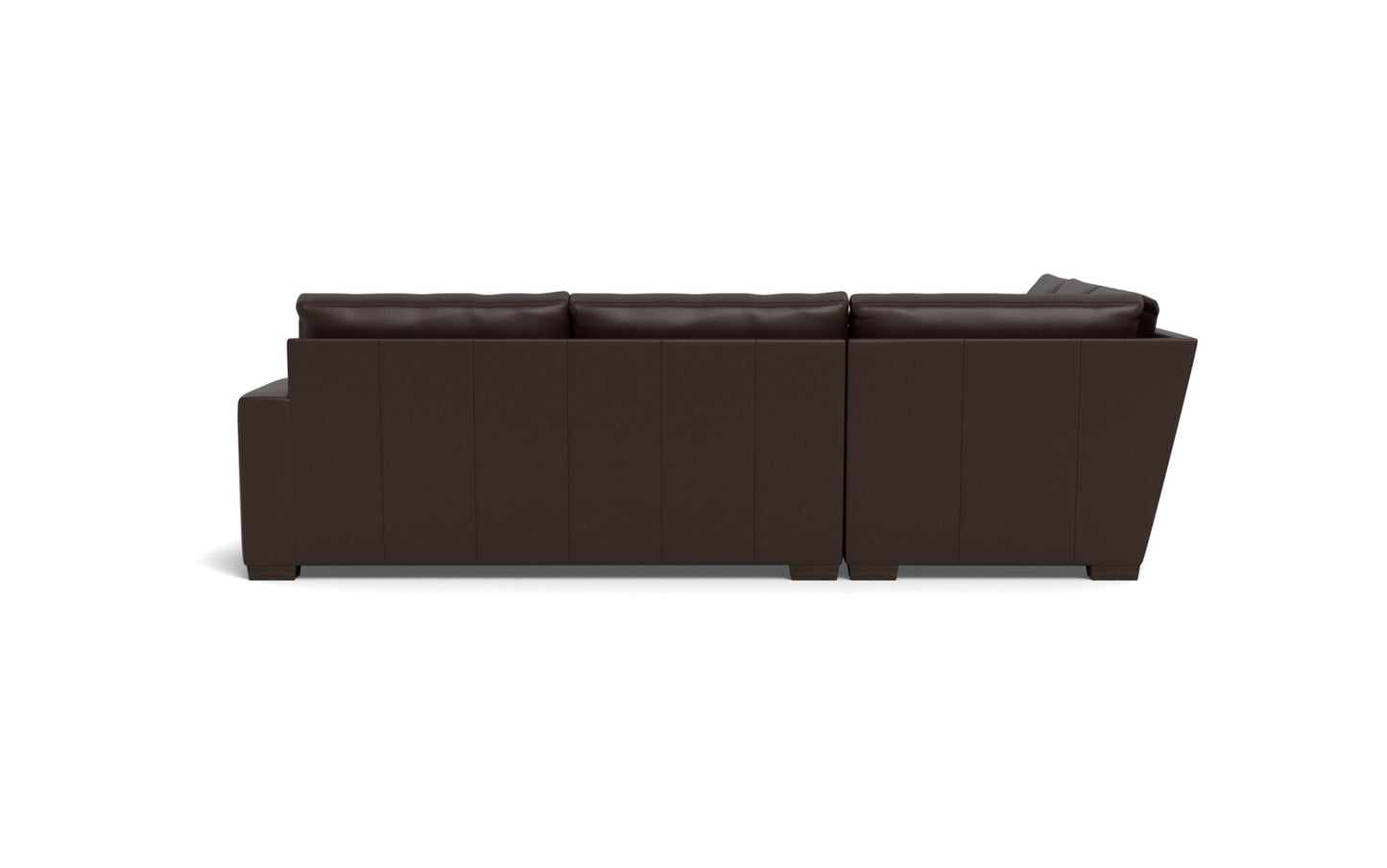 Mesa 121" Leather Corner Sectional - Tribeca Espresso