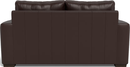 Mas Mesa 72" Deep Leather Loveseat - Tribeca Espresso