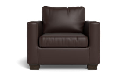 Track 36" Leather Arm Chair - Tribeca Espresso