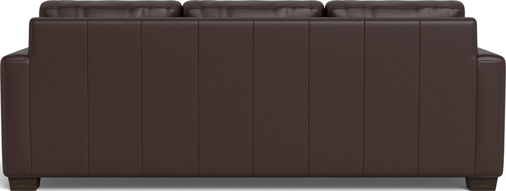 Track 87" Leather Sofa - Tribeca Espresso