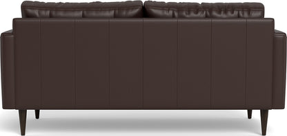 Wallace 74" Leather Apartment Sofa - Tribeca Espresso