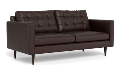 Wallace 74" Leather Apartment Sofa - Tribeca Espresso