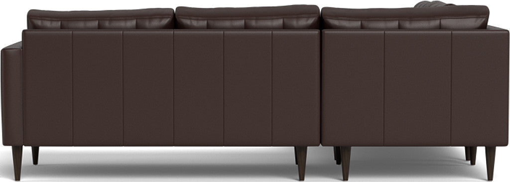 Wallace 102" Leather Corner Sectional - Tribeca Espresso
