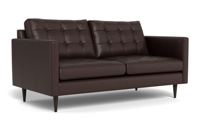 Wallace 69" Leather Loveseat - Tribeca Espresso