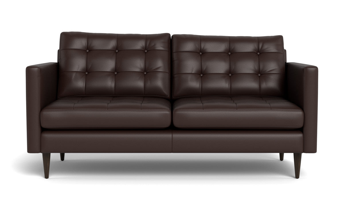 Wallace 69" Leather Loveseat - Tribeca Espresso
