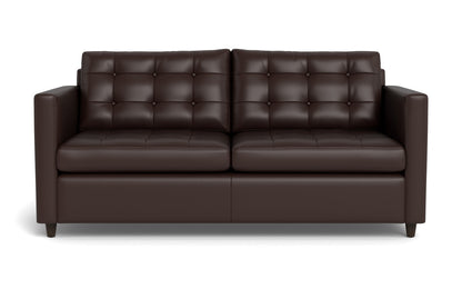 Wallace 74" Leather Queen Sleeper Sofa - Tribeca Espresso