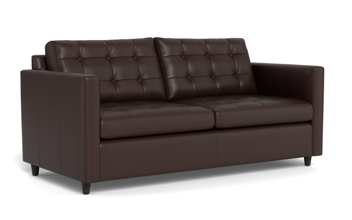 Wallace 74" Leather Queen Sleeper Sofa - Tribeca Espresso