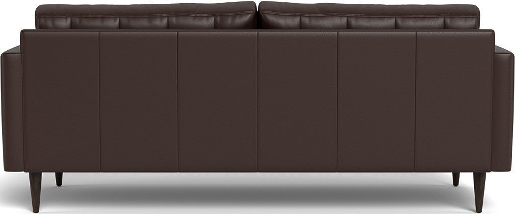 Wallace 85" Leather Sofa - Tribeca Espresso