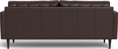 Wallace 85" Leather Sofa - Tribeca Espresso