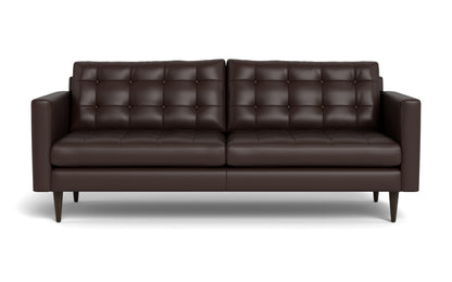 Wallace 85" Leather Sofa - Tribeca Espresso