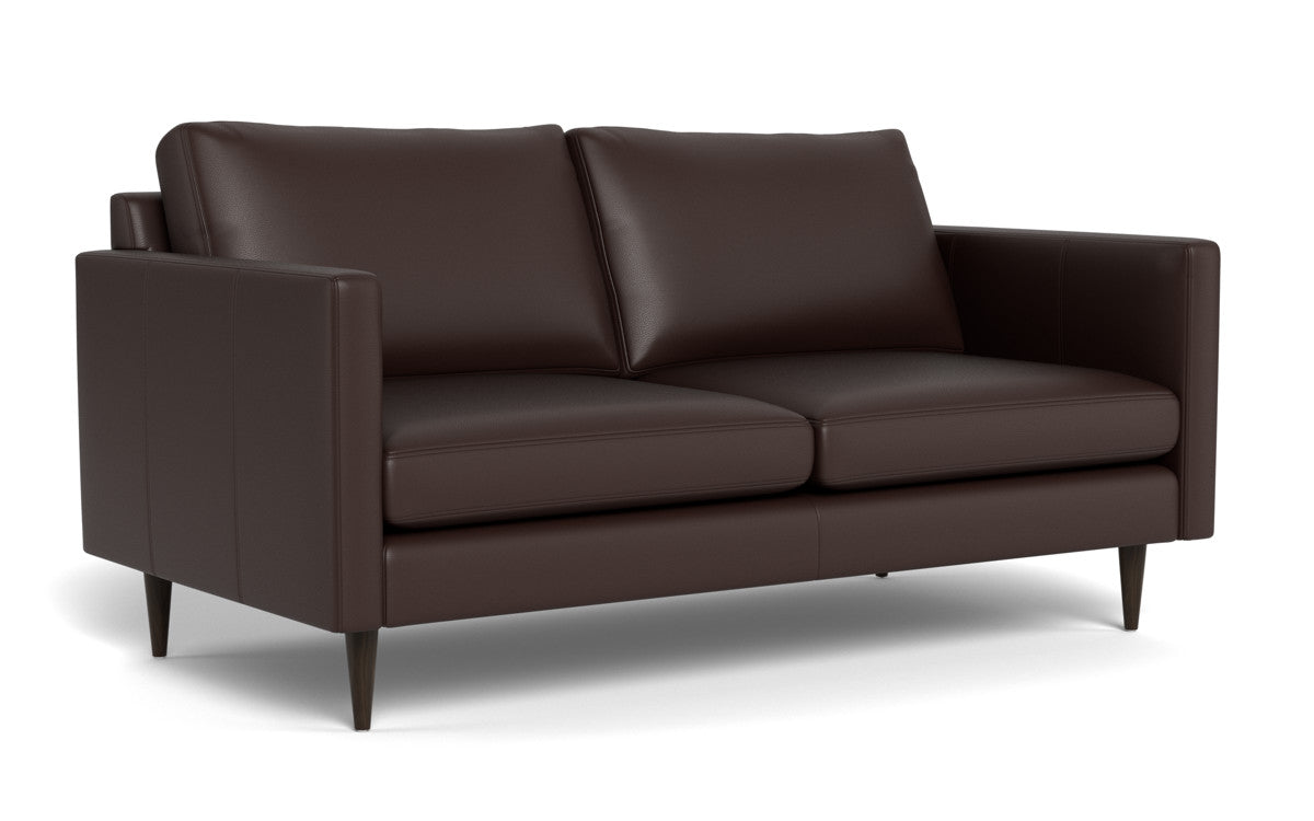 Wallace 69" Leather Untufted Loveseat - Tribeca Espresso