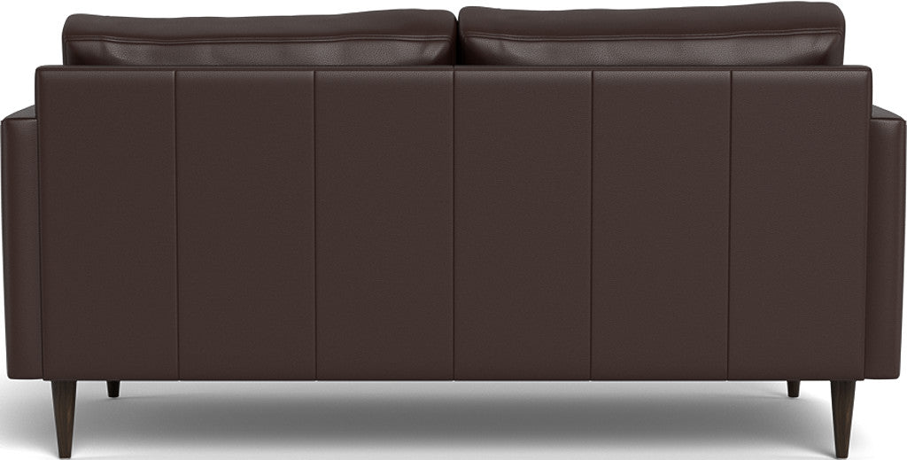 Wallace 69" Leather Untufted Loveseat - Tribeca Espresso
